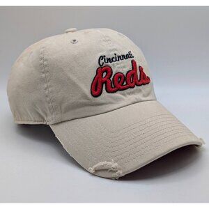 Vintage Cincinnati Reds Twins Enterprises Strap Back Hat MLB Baseball Cap Dad